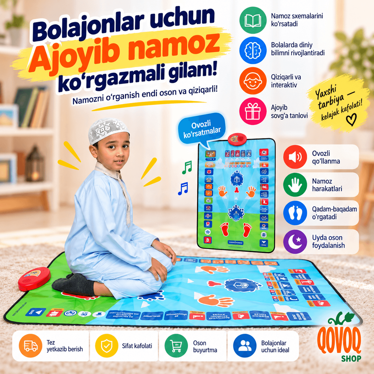 Bolalar uchun o'zbek tilida Ustoz joynamoz